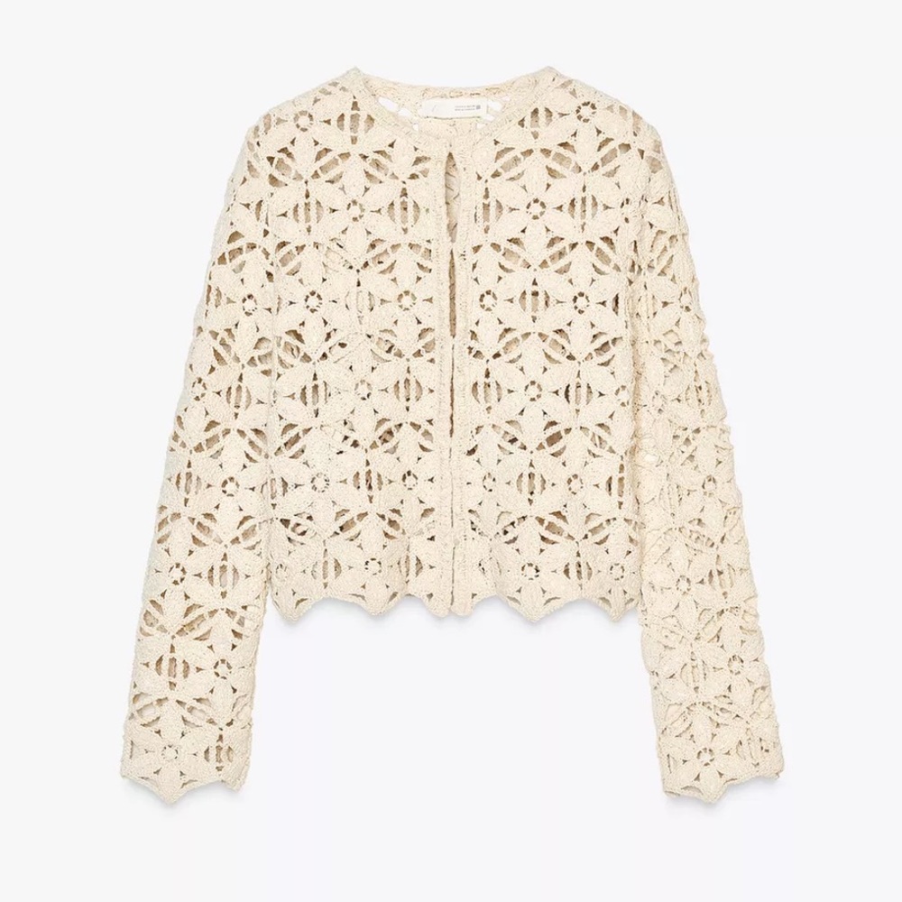 Zara sequin crochet jacket - Picture 5 of 10